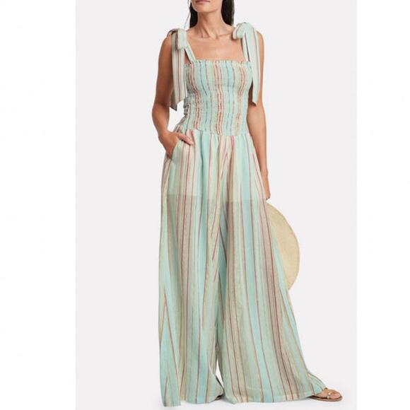 My Beachy Side Jumpsuit Women's Size 3 US L Layla Striped Sleeveless Multicolor - Picture 1 of 9